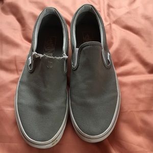 Brand new grey classic slip on vans